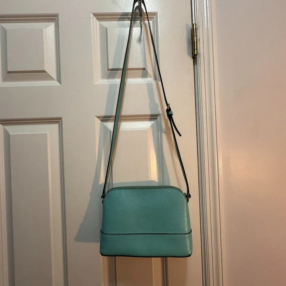 Kate Spade Wellesley Hanna baby blue leather crossbody purse